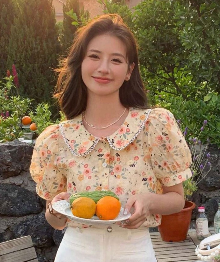 Blouse À Manches Bouffantes
