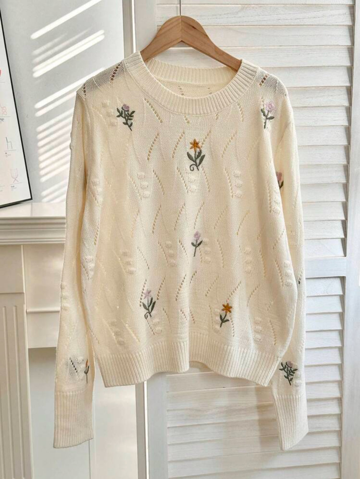 Ease Pullover tricoté à manches longues