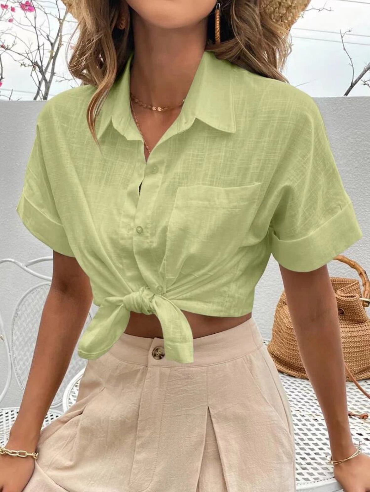 Holi Chemise à bouton avec poche