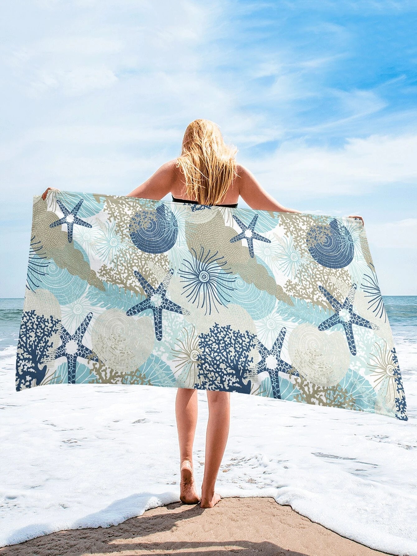 Serviette de plage étoile de mer