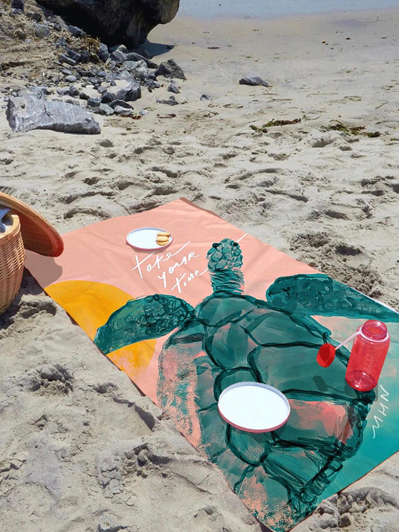 Serviette de plage tortue 70 x 150 cm