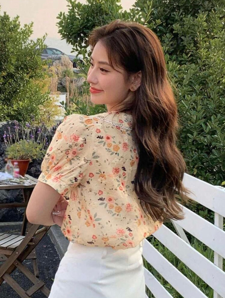 Blouse À Manches Bouffantes