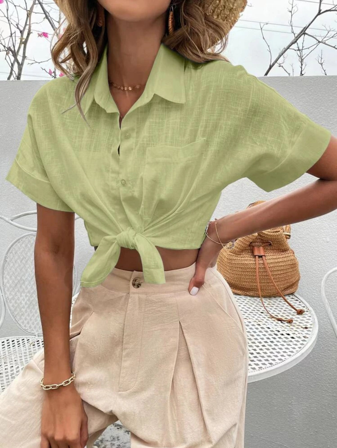 Holi Chemise à bouton avec poche