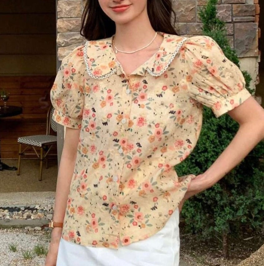 Blouse À Manches Bouffantes
