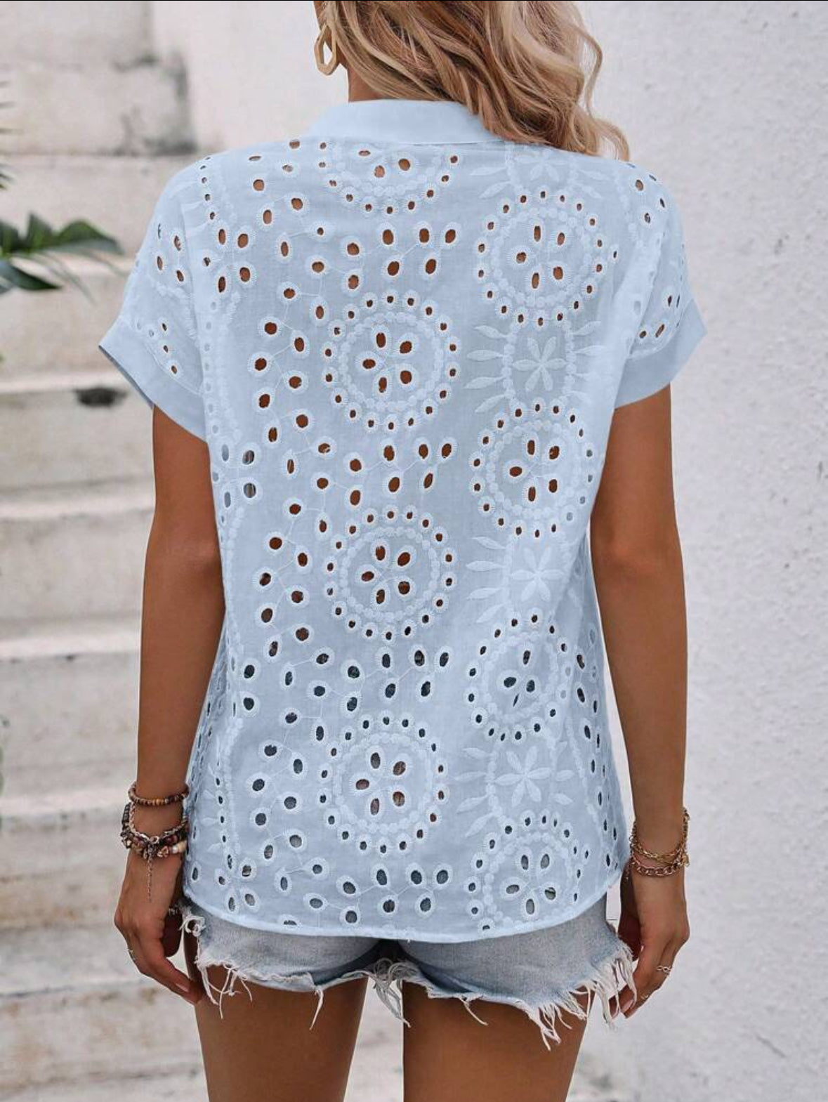 Holi Blouse a Broderie Anglaise