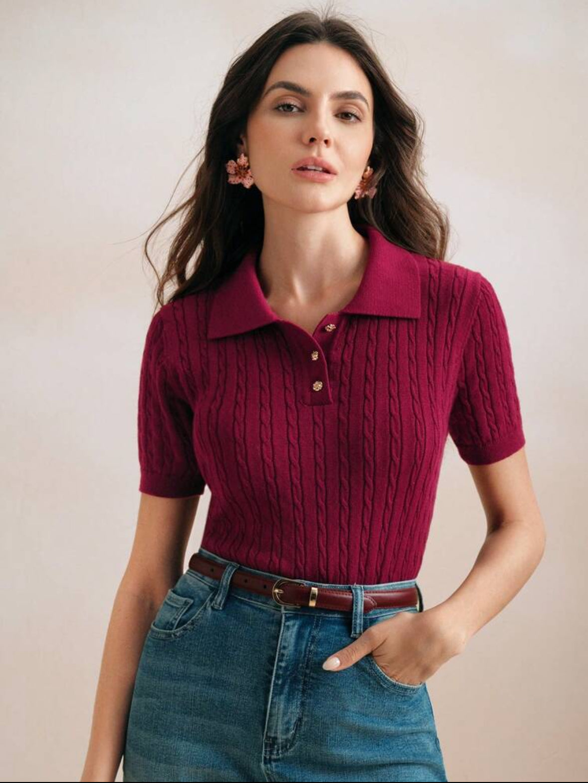Top à col polo