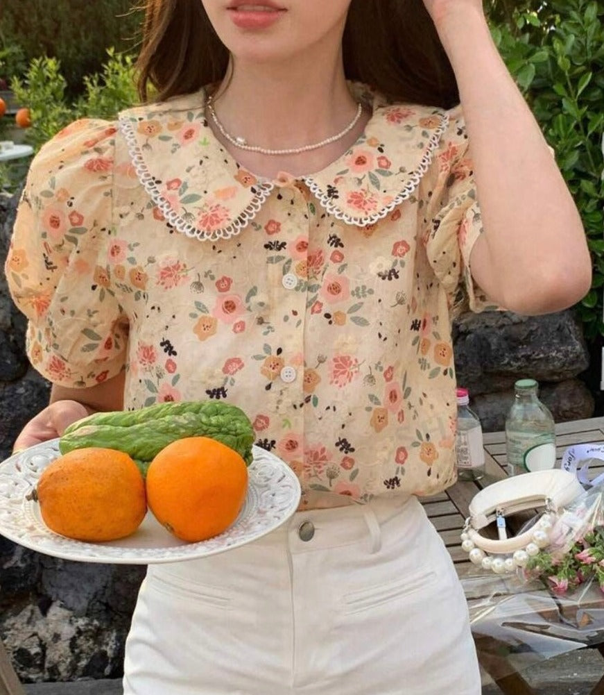 Blouse À Manches Bouffantes