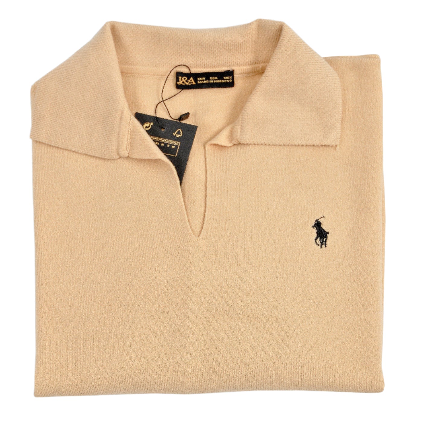 Tricot polo (Beige)