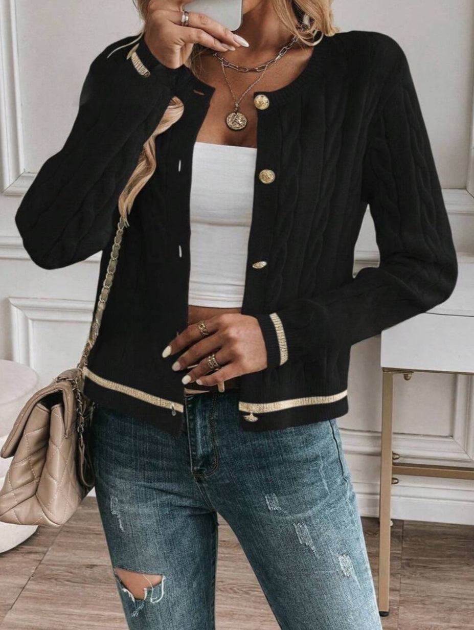 Cardigan Versailles (black)