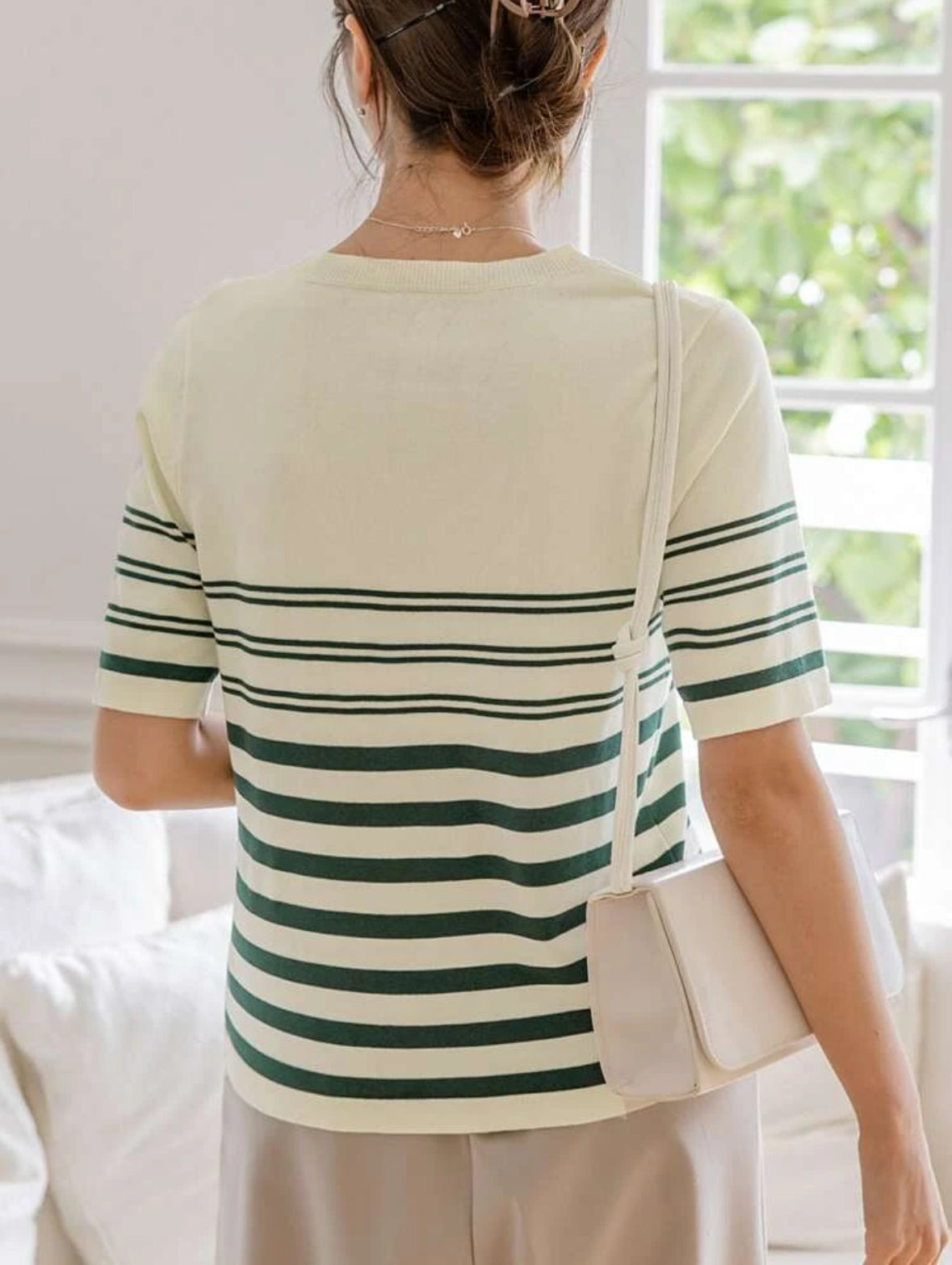 Haut En Tricot À Motif Rayé