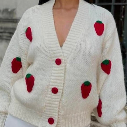 Cardigan fragola