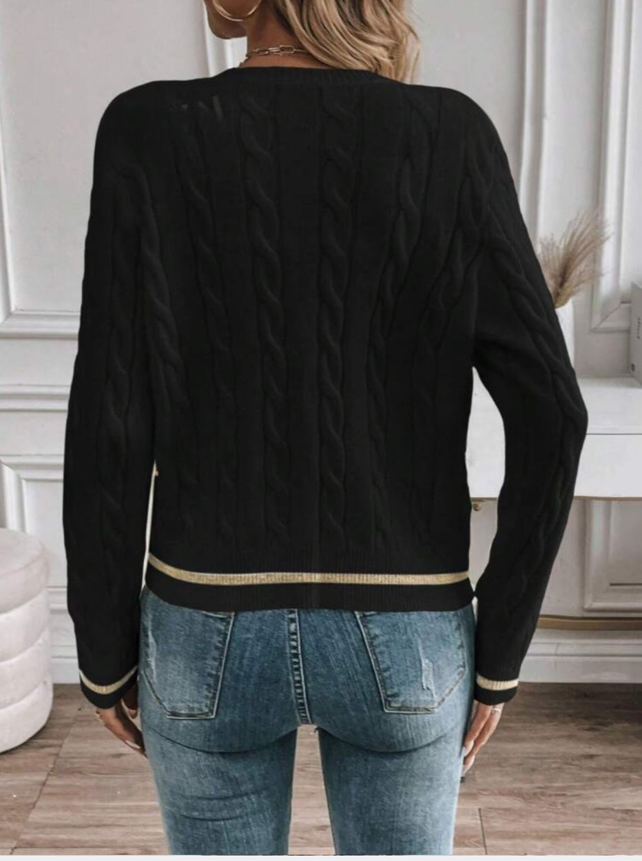 Cardigan Versailles (black)