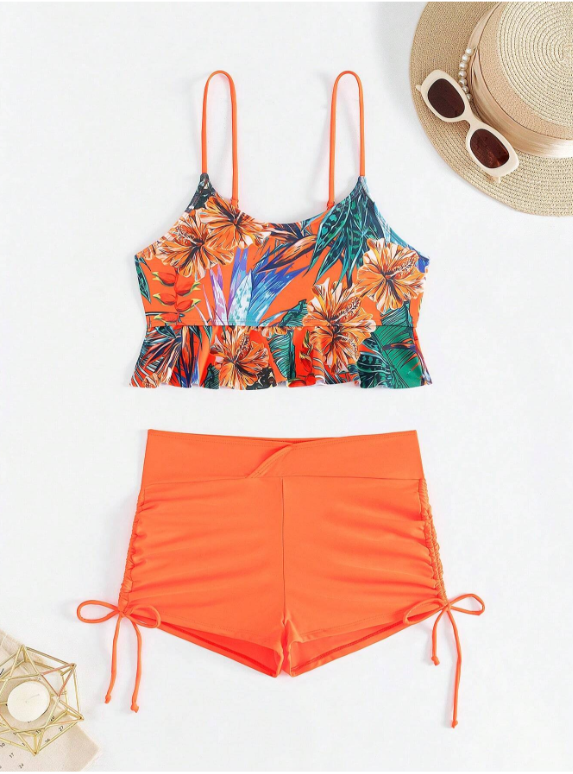Vcay Ensemble tankini orange
