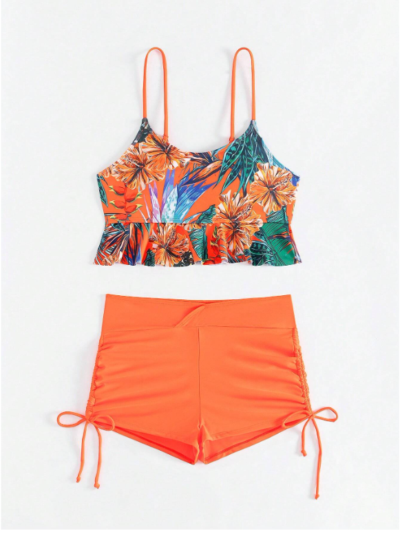Vcay Ensemble tankini orange