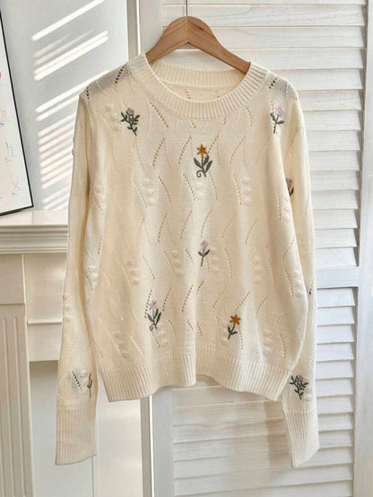 Ease Pullover tricoté à manches longues