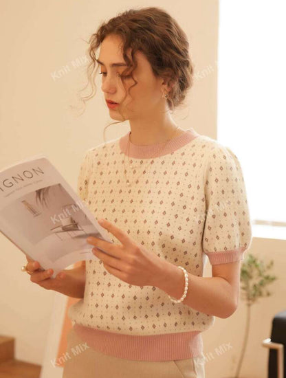 Top tricoté  (Beige)