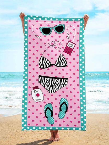 Serviette de plage dessin animé