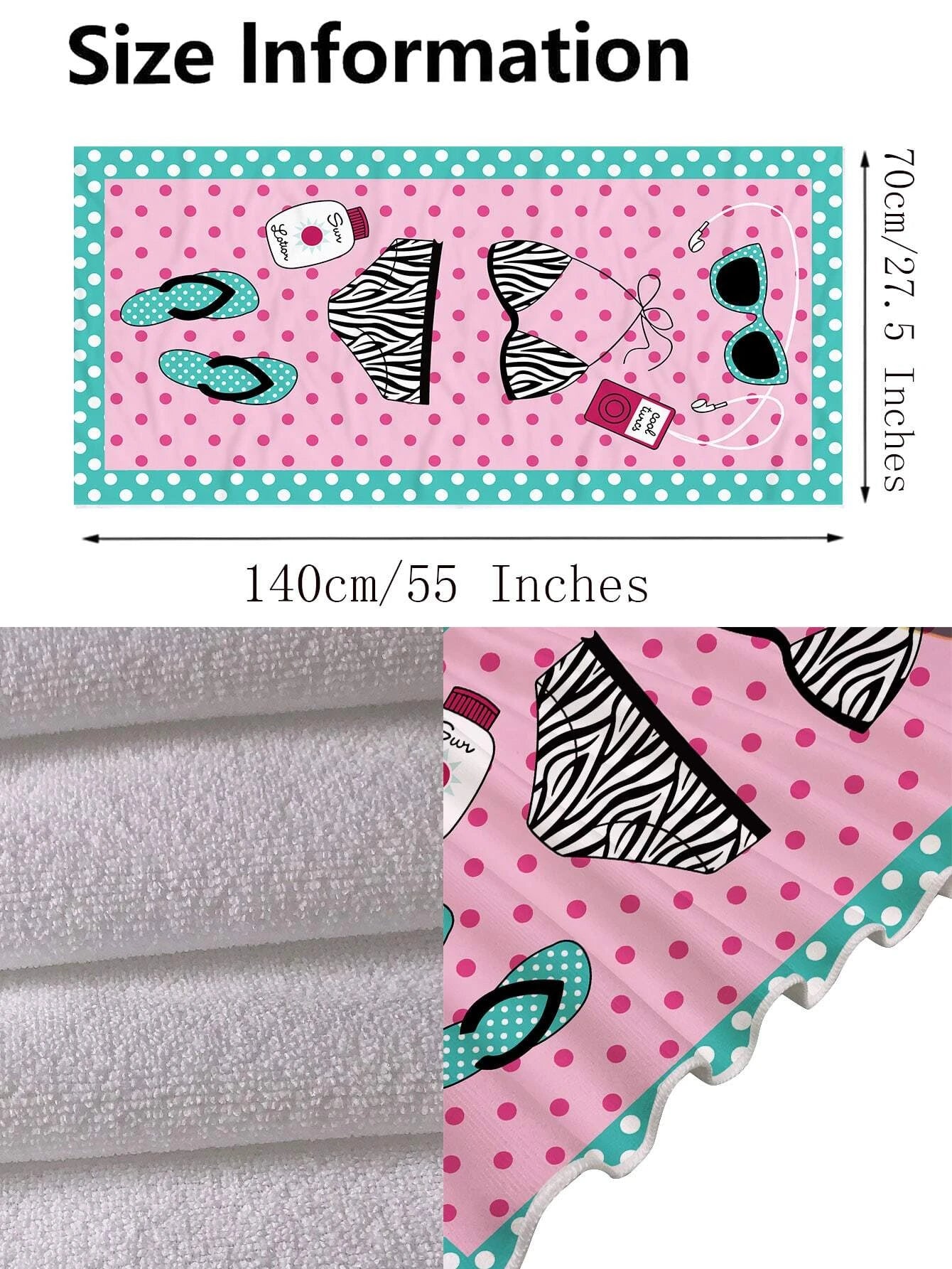 Serviette de plage dessin animé