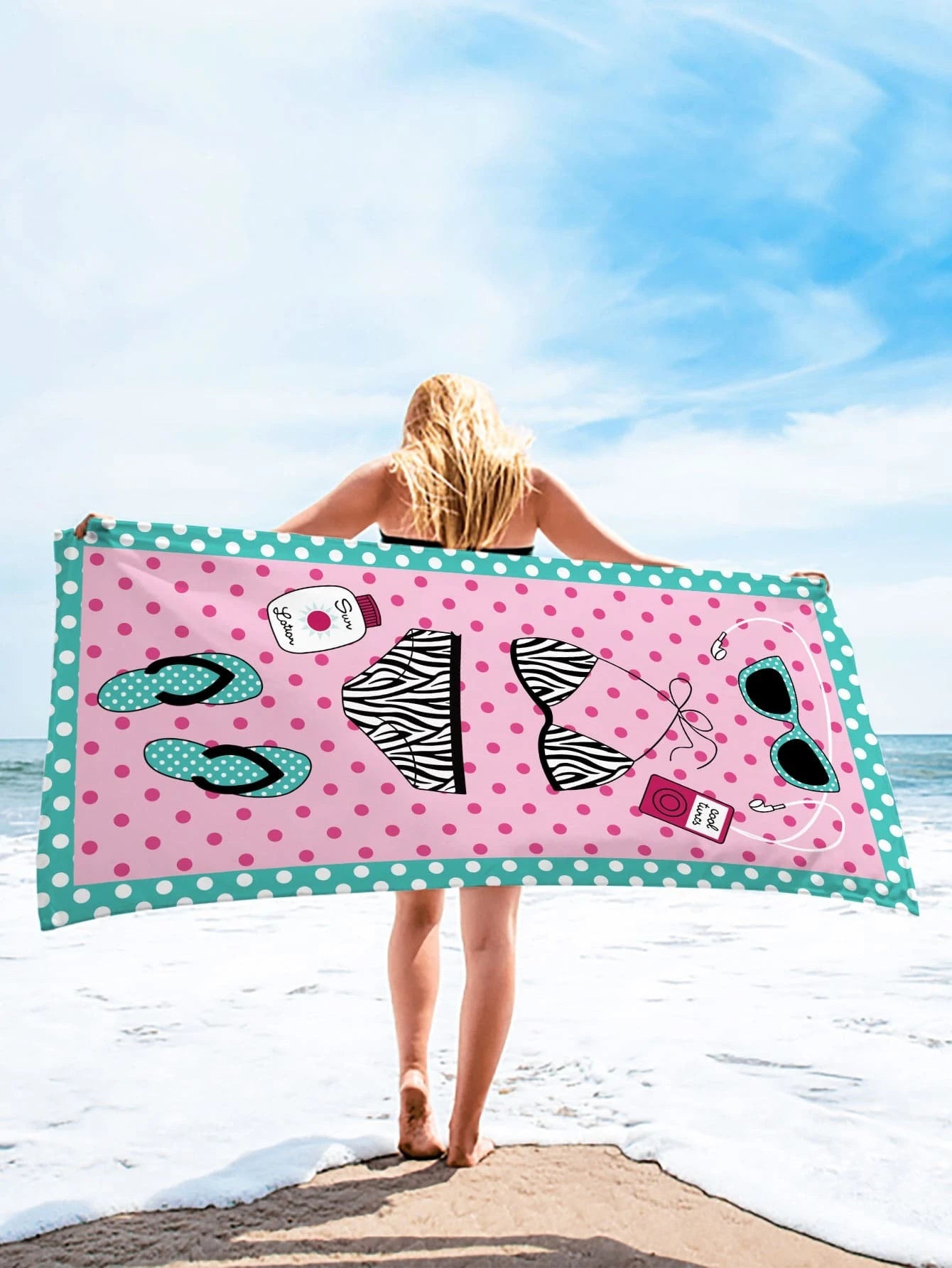 Serviette de plage dessin animé