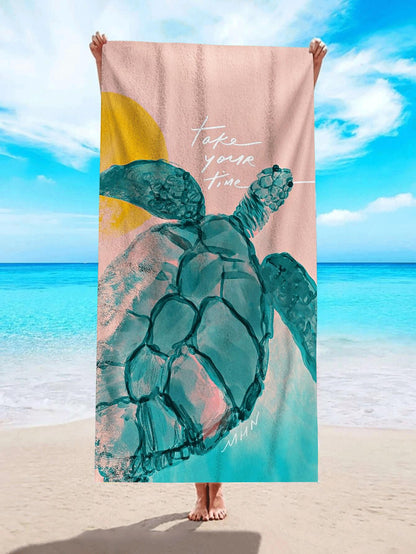 Serviette de plage tortue 70 x 150 cm