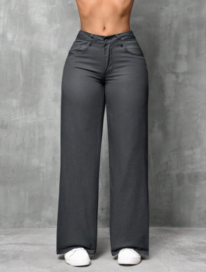 Jeans droits en denim casual