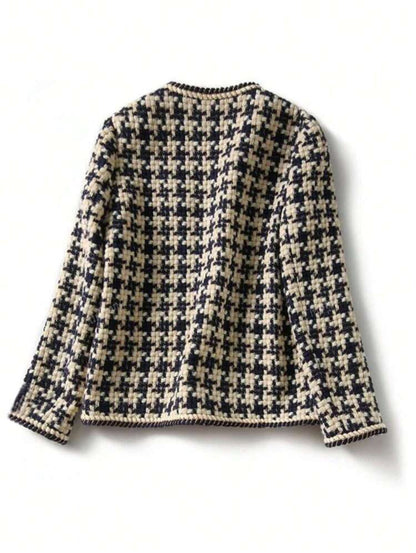Veste en laine col rond