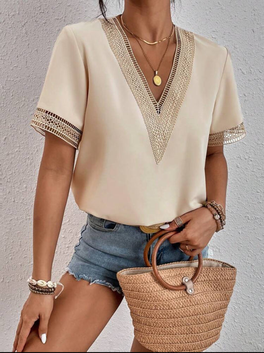 LUNA Blouse avec dentelle