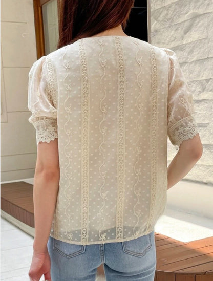 Chemise swiss dot