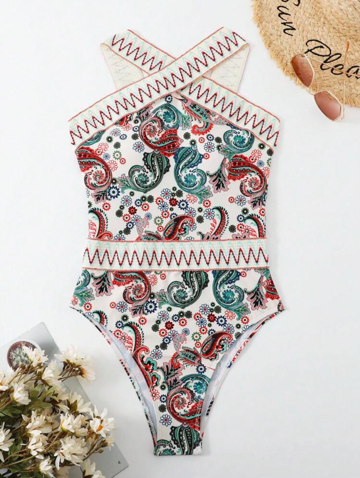 Une pièce paisley à chevron