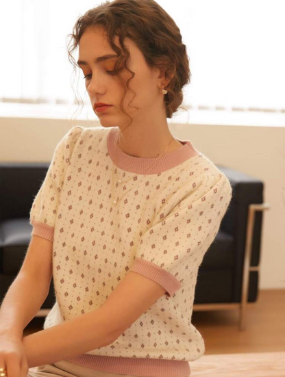 Top tricoté  (Beige)