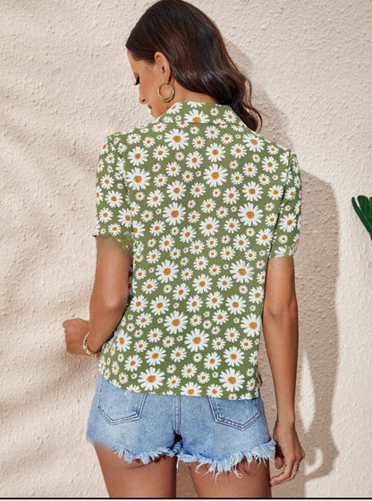 Chemise green margerita