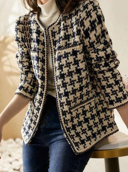 Veste en laine col rond