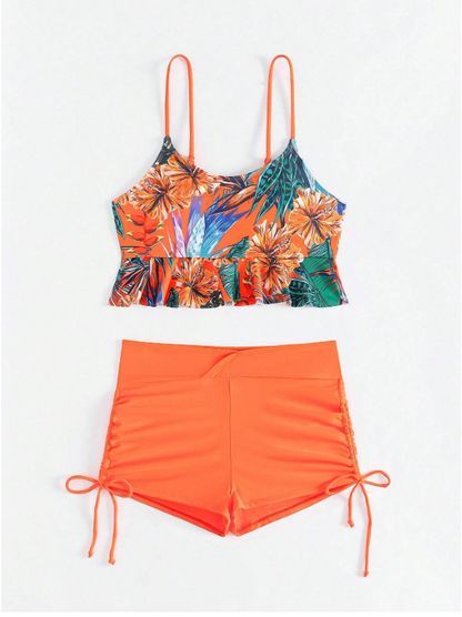 Vcay Ensemble tankini orange