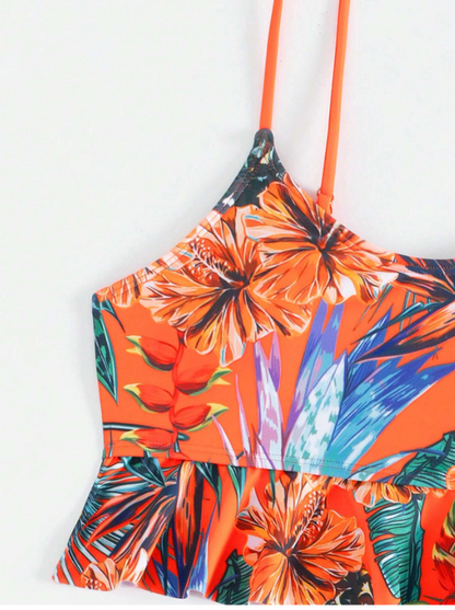 Vcay Ensemble tankini orange